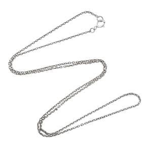 Estate Sterling Silver 925 1.1mm Cable Link Chain Necklace 18"